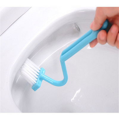 3 värvi Vastupidav S-kujuline kaasaskantav WC-hari Universaalne tööriistade puhastamine Vannitoa WC-puhastustööriistade tarvikud