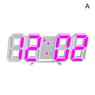 LED digitalni zidni sat Svjetleći noćni način rada Svjetlina Inteligentni stolni elektronički zidni sat elektronički podesivi sat Di P9Z8