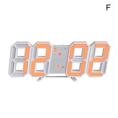 LED digitalni zidni sat Svjetleći noćni način rada Svjetlina Inteligentni stolni elektronički zidni sat elektronički podesivi sat Di P9Z8