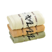 Inyahome 100% kokvilnas sejas roku dvieļi, izšūti no bambusa, ļoti uzsūcošs, mīksts luksusa dvielis vannas istabas grezniem vannas dvieļiem