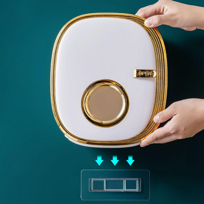 Kutija za toaletne maramice Korisna Instalacija bez bušenja Kutija za toaletne maramice Svjetlo za pohranu raznih stvari Luksuzna kutija za papirne maramice Hotelska oprema