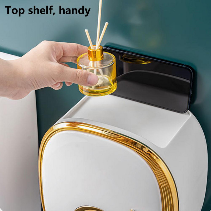Kutija za toaletne maramice Korisna Instalacija bez bušenja Kutija za toaletne maramice Svjetlo za pohranu raznih stvari Luksuzna kutija za papirne maramice Hotelska oprema