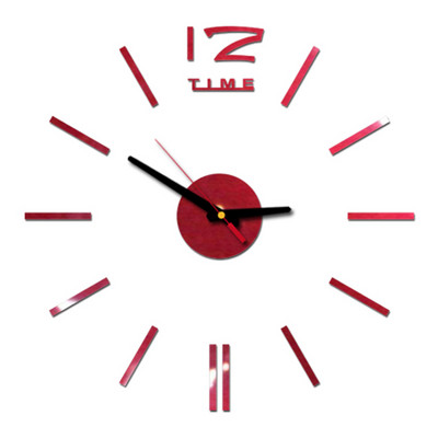 DIY sienas pulkstenis par pieņemamu cenu Akrila spoguļu uzlīmes Pulksteņi Eiropa Horloge dzīvojamā istaba Mājas dekors Art Decal reloj de pared