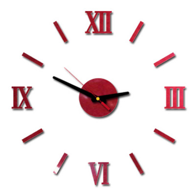 DIY sienas pulkstenis par pieņemamu cenu Akrila spoguļu uzlīmes Pulksteņi Eiropa Horloge dzīvojamā istaba Mājas dekors Art Decal reloj de pared