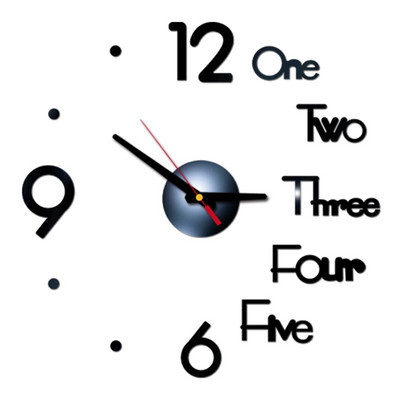 DIY sienas pulkstenis par pieņemamu cenu Akrila spoguļu uzlīmes Pulksteņi Eiropa Horloge dzīvojamā istaba Mājas dekors Art Decal reloj de pared