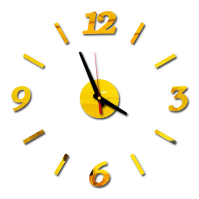DIY sienas pulkstenis par pieņemamu cenu Akrila spoguļu uzlīmes Pulksteņi Eiropa Horloge dzīvojamā istaba Mājas dekors Art Decal reloj de pared