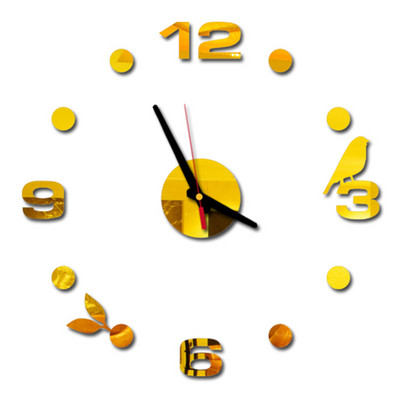 DIY sienas pulkstenis par pieņemamu cenu Akrila spoguļu uzlīmes Pulksteņi Eiropa Horloge dzīvojamā istaba Mājas dekors Art Decal reloj de pared