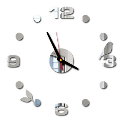 DIY sienas pulkstenis par pieņemamu cenu Akrila spoguļu uzlīmes Pulksteņi Eiropa Horloge dzīvojamā istaba Mājas dekors Art Decal reloj de pared