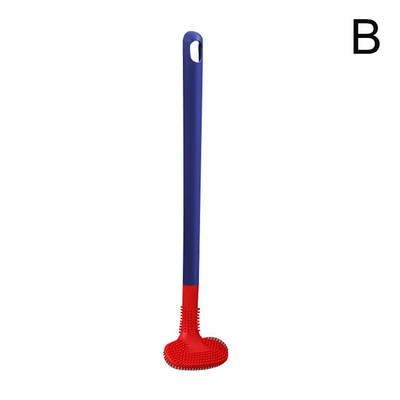 38*8cm WC poti puhastushari Sügavpuhastav silikoon WC Vannitoa WC hari WC hari Silikoon K3D2