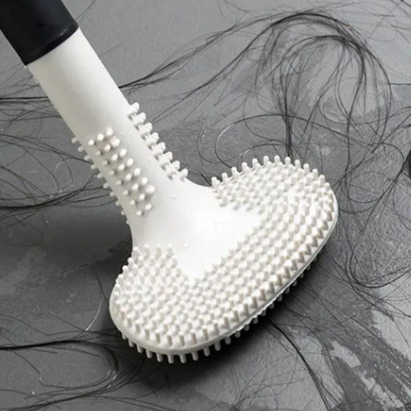 38*8cm WC poti puhastushari Sügavpuhastav silikoon WC Vannitoa WC hari WC hari Silikoon K3D2