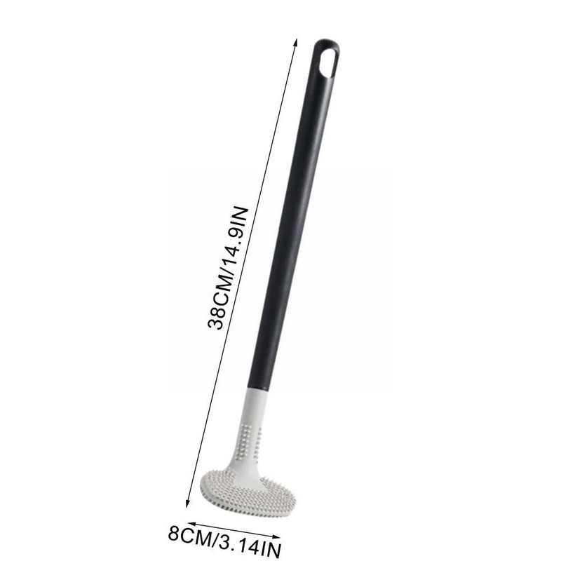 38*8cm WC poti puhastushari Sügavpuhastav silikoon WC Vannitoa WC hari WC hari Silikoon K3D2