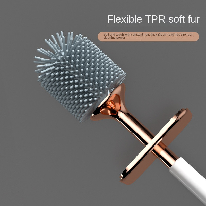 Kućna silikonska WC četka No Dead Corner Rack Zidni set za čišćenje WC školjke