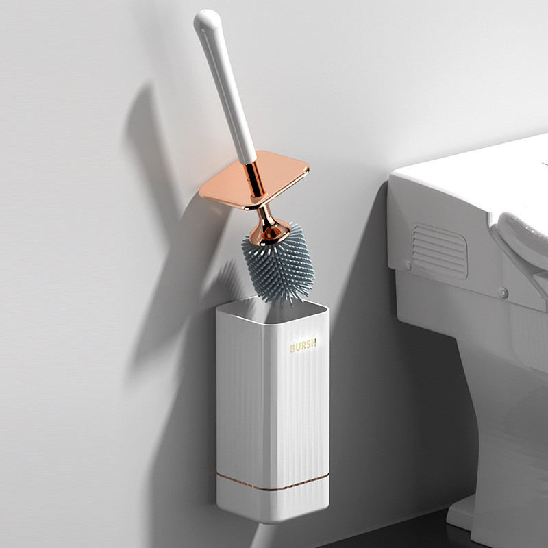 Kućna silikonska WC četka No Dead Corner Rack Zidni set za čišćenje WC školjke