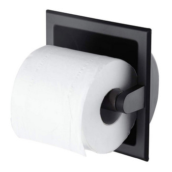 [ Готова наличност ] Вдлъбнат държач за кърпички 304 неръждаема стомана Диспенсър за ролка за тоалетна хартия Поставка за баня