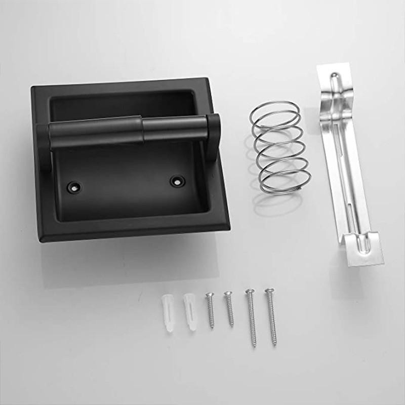 [ Gotova zaliha ] Udubljeni držač maramica 304 nehrđajući čelik, dozator rolne maramica, držač toaletnog papira za kupaonicu