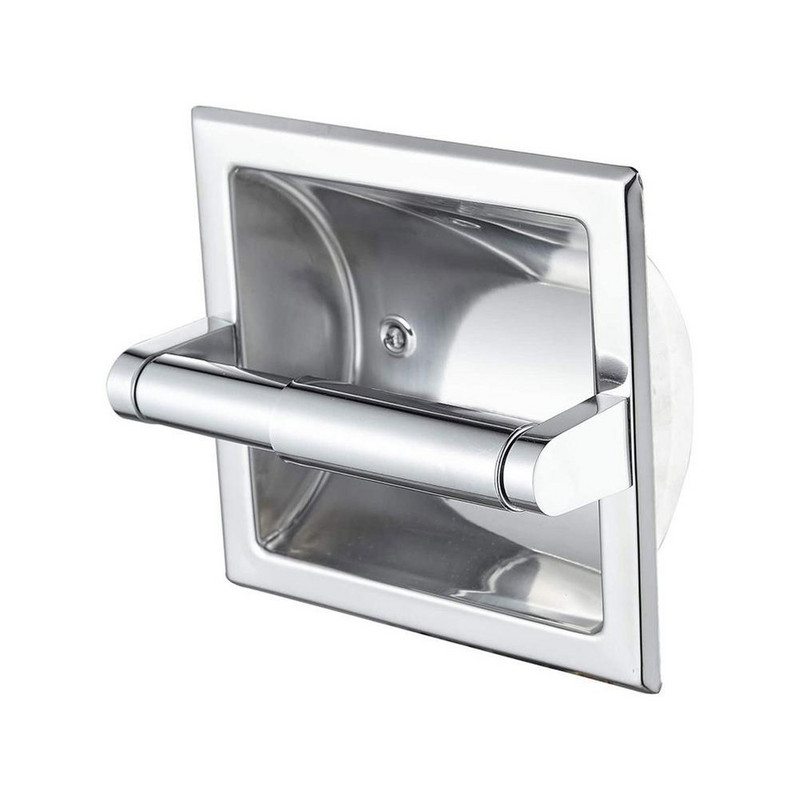 [ Gotova zaliha ] Udubljeni držač maramica 304 nehrđajući čelik, dozator rolne maramica, držač toaletnog papira za kupaonicu