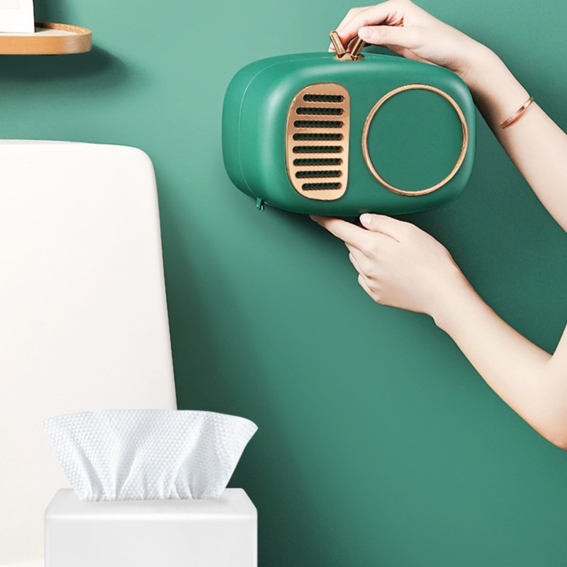 Radio Držač toaletnog papira Rola držača papira Kutija za pohranu Kutija za maramice Zidni dozator maramica Kupaonski pribor