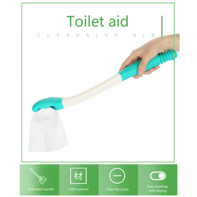 Toaletni pomoćnik s produljenom ručkom, dizajnom za prešanje koji se može uvući, dodatkom za ribanje papira koji se ne savija