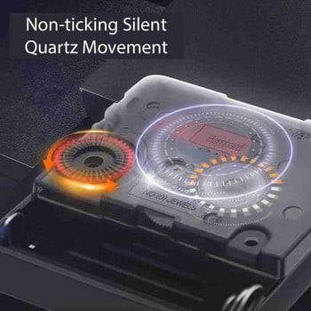 Fashion Simplicity Στρογγυλό ρολόι τοίχου Quartz Silent Sweep Movement Διακόσμηση κρεβατοκάμαρας Σπίτι για Σαλόνι Ρολόγια Κουζίνας Δωμάτιο που ταιριάζει W8W9