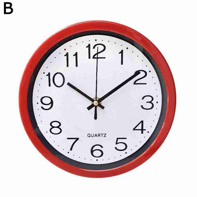 Modni, jednostavni, okrugli zidni sat, kvarcni tihi pokretni pokreti, uređenje spavaće sobe, dom za dnevni boravak, kuhinjski satovi, pristaje u sobu W8W9