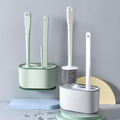 1 set čistača WC-a, plastičnog sredstva za čišćenje WC-a s tvrdom teksturom, protukliznog, višebojnog držača četke za čišćenje Kit za čišćenje WC-a