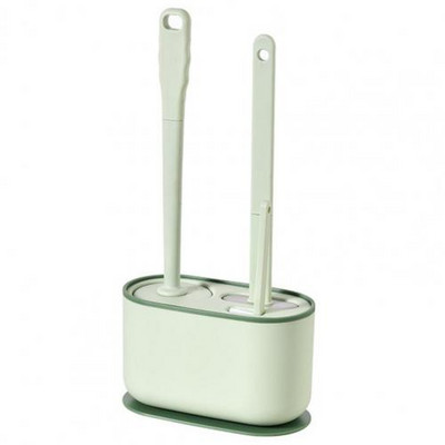 1 set čistača WC-a, plastičnog sredstva za čišćenje WC-a s tvrdom teksturom, protukliznog, višebojnog držača četke za čišćenje Kit za čišćenje WC-a