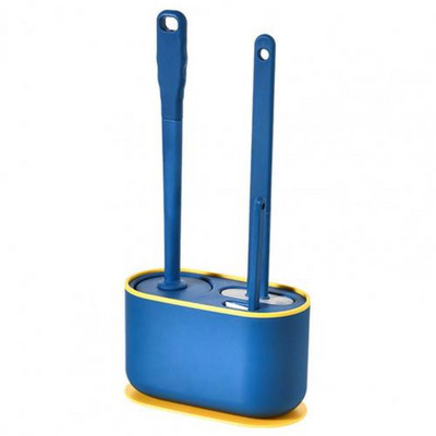 1 set čistača WC-a, plastičnog sredstva za čišćenje WC-a s tvrdom teksturom, protukliznog, višebojnog držača četke za čišćenje Kit za čišćenje WC-a