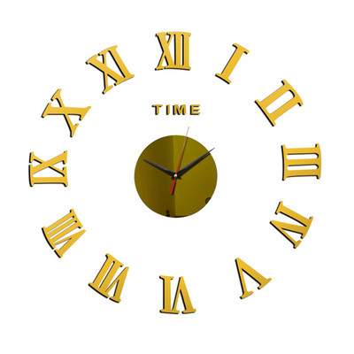 3D peegel seinakella kleebis Rooma numbritega akrüül Mood DIY kvartskellad käekellad Kodukaunistus Elutoa kleebised Sisustus