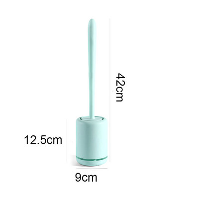 Silikonska WC četka Wc Brzosušeći držač Gap Četka s držačem Ravna glava Meke čekinje Alati za čišćenje Kupaonski pribor