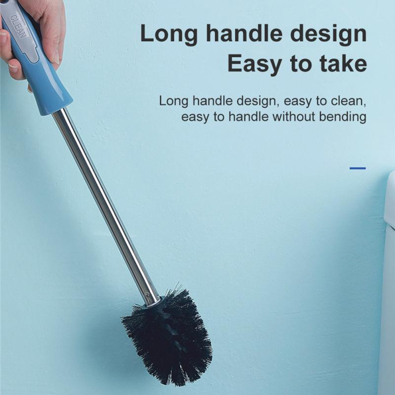 Plastična četka za čišćenje Komplet za čišćenje s bazom Četka za WC školjku bez rupa Četka za čišćenje s dugom ručkom Kupaonski pribor