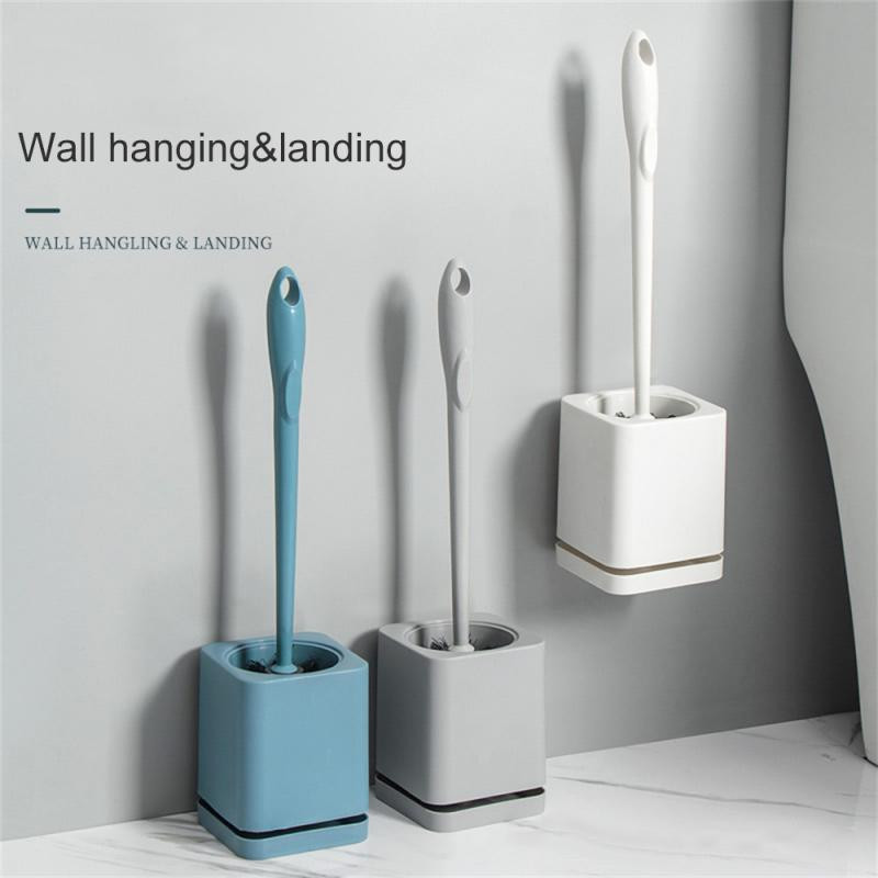 Plastična četka za čišćenje Komplet za čišćenje s bazom Četka za WC školjku bez rupa Četka za čišćenje s dugom ručkom Kupaonski pribor