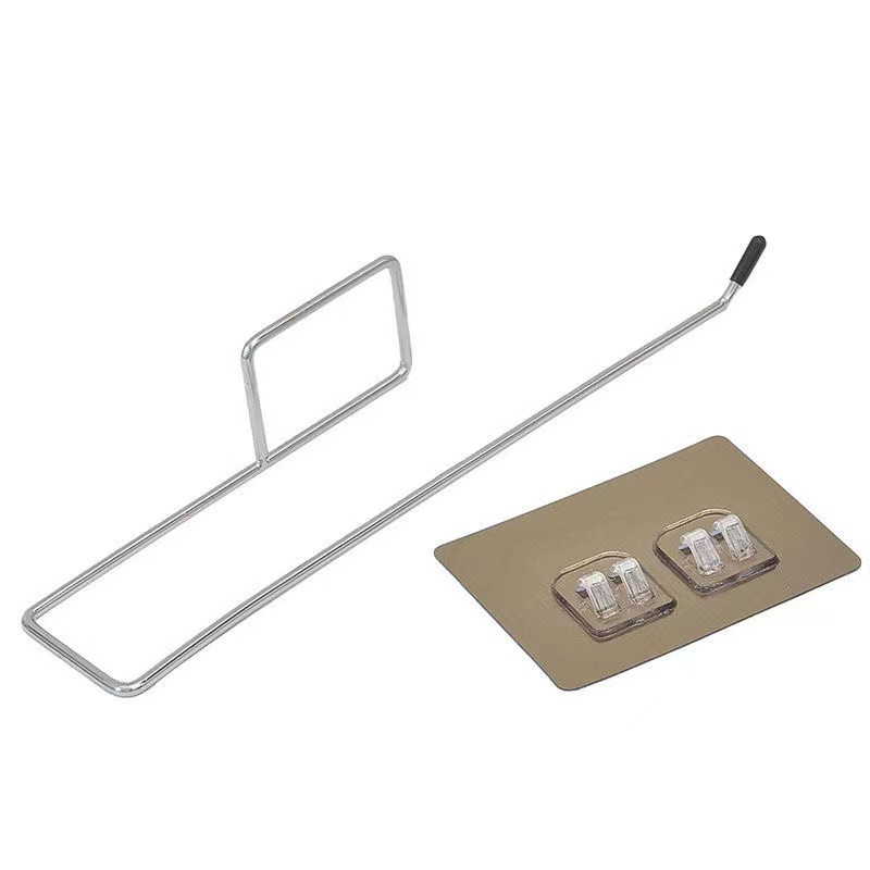 Punch-free Traceless kaltsu riidepuu köögi-WC hoiuruum sepistatud paberrätikuriide laisk kaltsu riidepuu köögipaberi konks 0,01