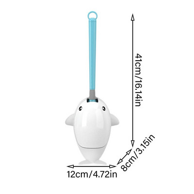 JAUNA Sienas piekarināmā tualetes birste Izliekta tualetes birste Silikona sari grīdai ar garu rokturi. Vannas istabas tīrīšanas piederumi