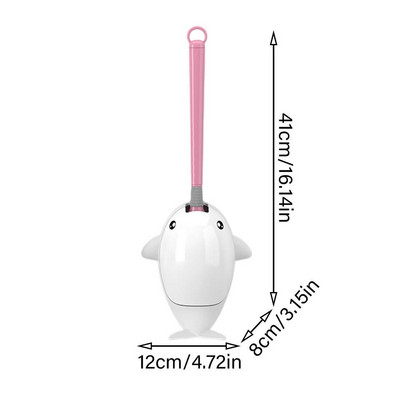 JAUNA Sienas piekarināmā tualetes birste Izliekta tualetes birste Silikona sari grīdai ar garu rokturi. Vannas istabas tīrīšanas piederumi