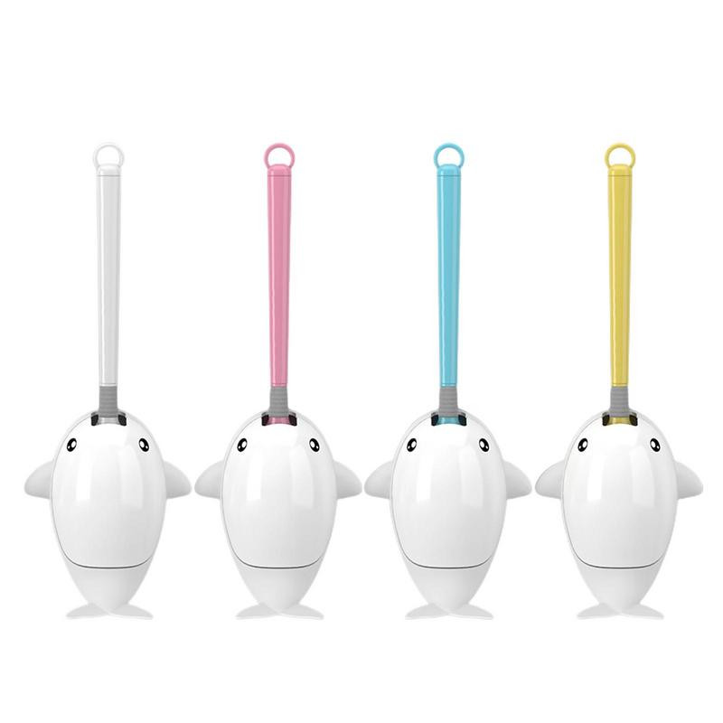 JAUNA Sienas piekarināmā tualetes birste Izliekta tualetes birste Silikona sari grīdai ar garu rokturi. Vannas istabas tīrīšanas piederumi