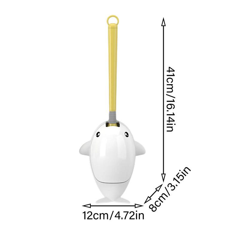 JAUNA Sienas piekarināmā tualetes birste Izliekta tualetes birste Silikona sari grīdai ar garu rokturi. Vannas istabas tīrīšanas piederumi