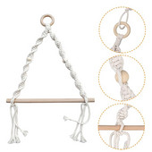 Stalak za ručno tkane papirnate ručnike u nordijskom stilu Stalak za ručnike od pamučnog konca Kućni hotel Kreativni držač za toaletni papir Stalak za motanje papira