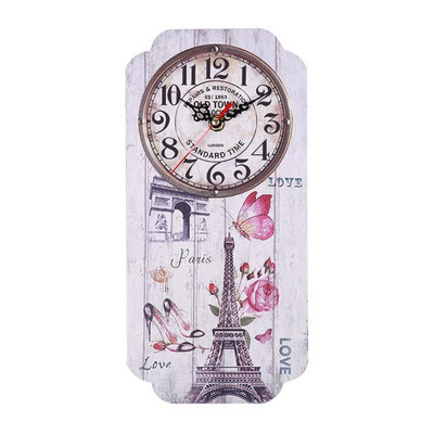 Eiropas retro sienas pulksteņa piekarināms pulkstenis kopmītņu tipa dzīvojamās istabas dekors