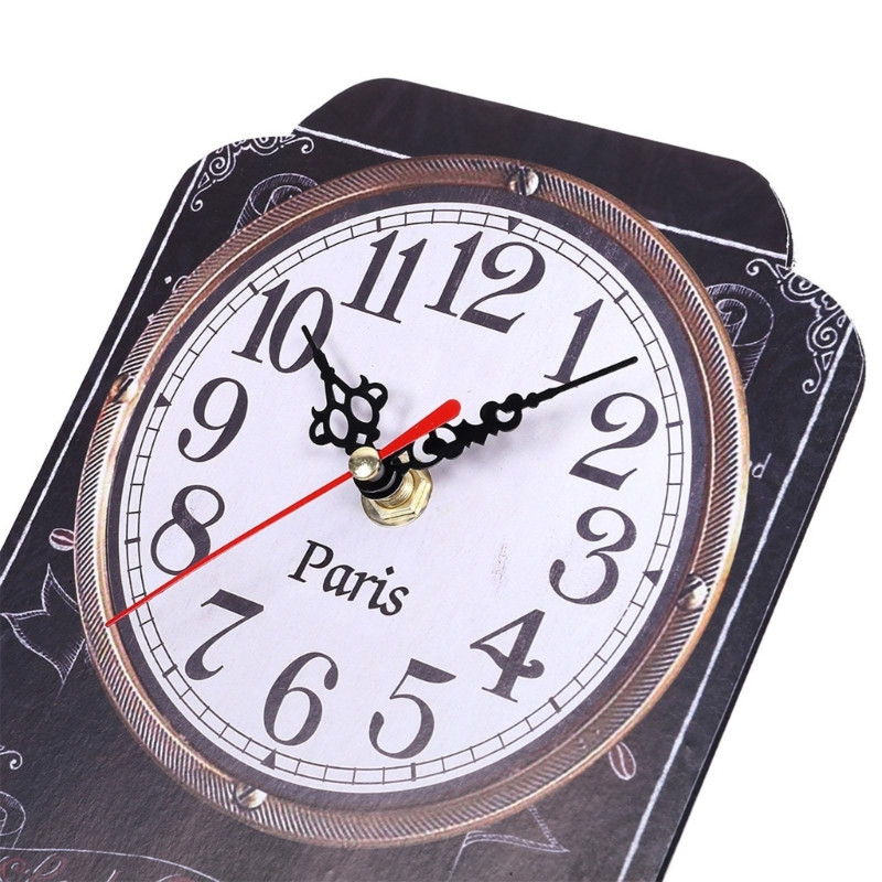 Eiropas retro sienas pulksteņa piekarināms pulkstenis kopmītņu tipa dzīvojamās istabas dekors