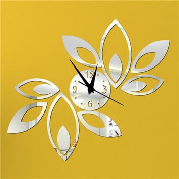 Hot Sale Αυτοκόλλητα ρολόι τοίχου με καθρέφτη Diy ακρυλικό αυτοκόλλητο μοντέρνα διακόσμηση δώρο σαλονιού Έπιπλα σπιτιού