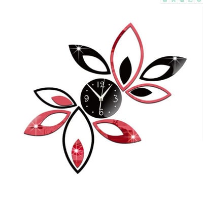 Vruće rasprodaje Diy akrilne naljepnice za zidni sat sa ogledalom Moderni dekor Poklon za dnevnu sobu Naljepnica za kućni namještaj