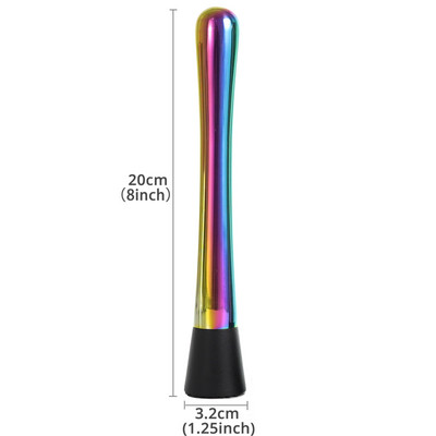 Nerūdijančio plieno kokteilių maišytuvai su grioveliais nailono galvute, profesionalūs baro priedai – gaminkite skanius vaisių gėrimus