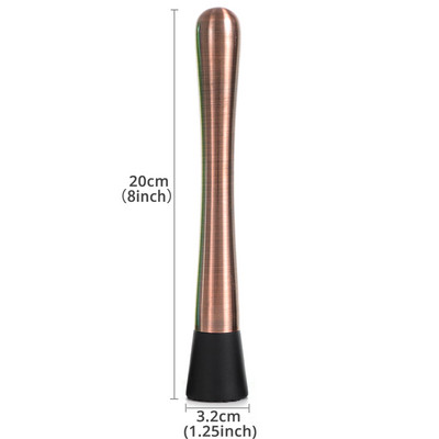 Nerūdijančio plieno kokteilių maišytuvai su grioveliais nailono galvute, profesionalūs baro priedai – gaminkite skanius vaisių gėrimus