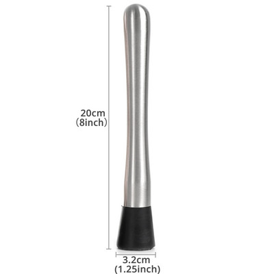 Nerūdijančio plieno kokteilių maišytuvai su grioveliais nailono galvute, profesionalūs baro priedai – gaminkite skanius vaisių gėrimus