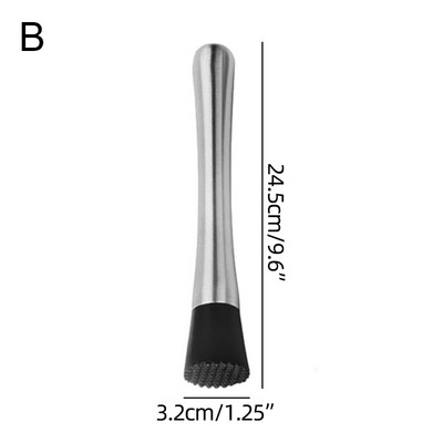 Nerūdijančio plieno kokteilių maišytuvai su grioveliais nailono galvute, profesionalūs baro priedai – gaminkite skanius vaisių gėrimus