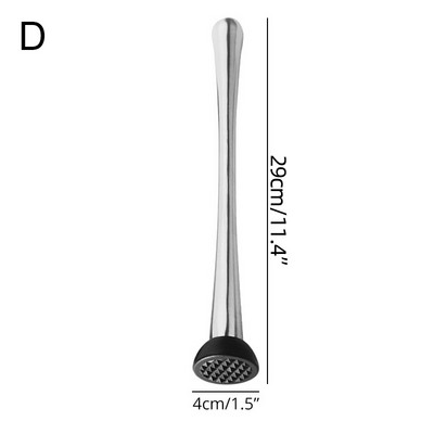 Nerūdijančio plieno kokteilių maišytuvai su grioveliais nailono galvute, profesionalūs baro priedai – gaminkite skanius vaisių gėrimus