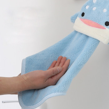 Χαριτωμένη πετσέτα χεριών κινουμένων σχεδίων ζώων Μαλακό απορροφητικό ύφασμα Ρούχα κρεμαστά πετσέτα μπάνιου για παιδιά Βρεφικός σταθμός κουζίνα Μπάνιο