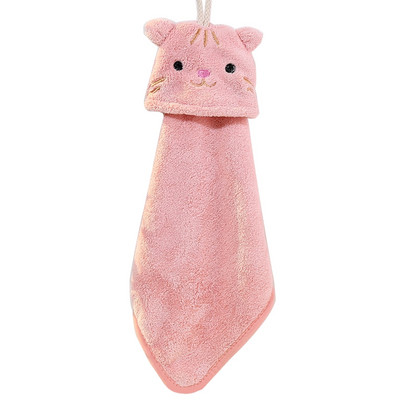 Ručnik za ruke sa slatkim crtanim životinjama Mekana upijajuća tkanina Ručnik za suđe Viseći ručnik za kupanje za djecu Dječja soba Kuhinja Kupaonica