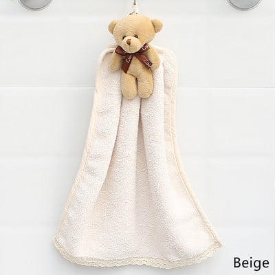Cartoon Bear Wipe Ručnik za ruke Mekani zgusnuti koraljni flis Super upijajući brzo sušeći frotirni ručnici za kuhinju i kupaonicu
