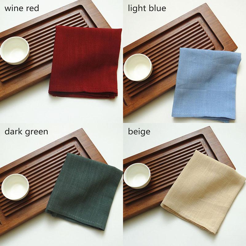 30*40CM pamučne lanene šarene platnene salvete za višekratnu upotrebu od tkanine za kuhinju, objedovanje, hotelski restoran, posluživanje, dekoracija stola